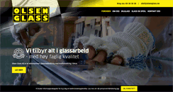 Desktop Screenshot of olsenglass.no
